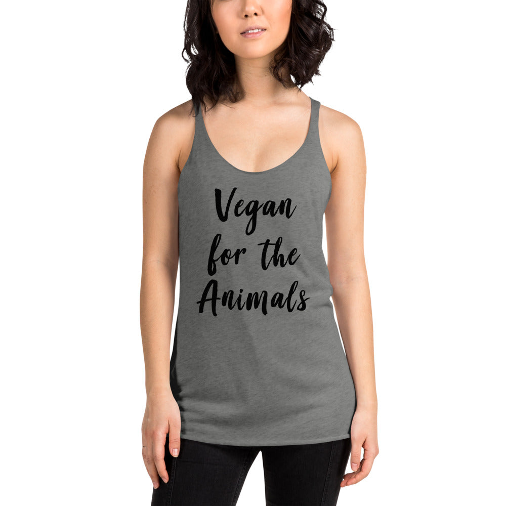 Vegan for the Animals Racerback Tank